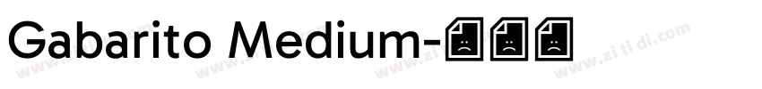 Gabarito Medium字体转换
